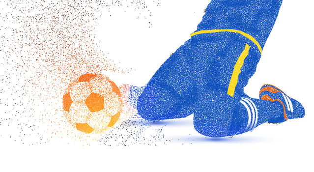 世界杯粒子剪影图片素材免费下载