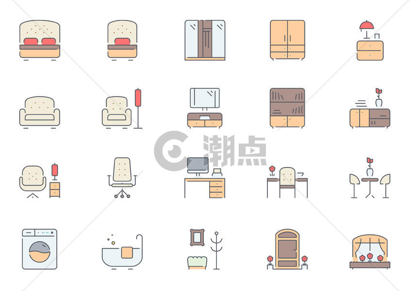 家具装修节图标icon图片素材免费下载