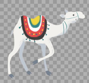 手绘沙漠骆驼图片素材免费下载