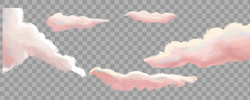 粉色云朵图片素材免费下载