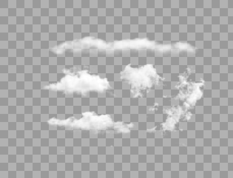 白色云朵图片素材免费下载