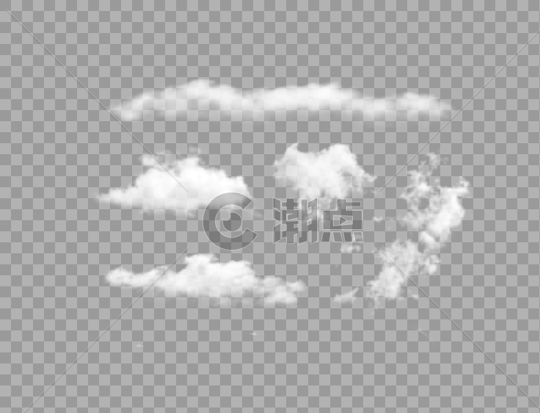 白色云朵图片素材免费下载