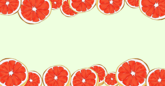 唯美水果血橙插画图片素材免费下载