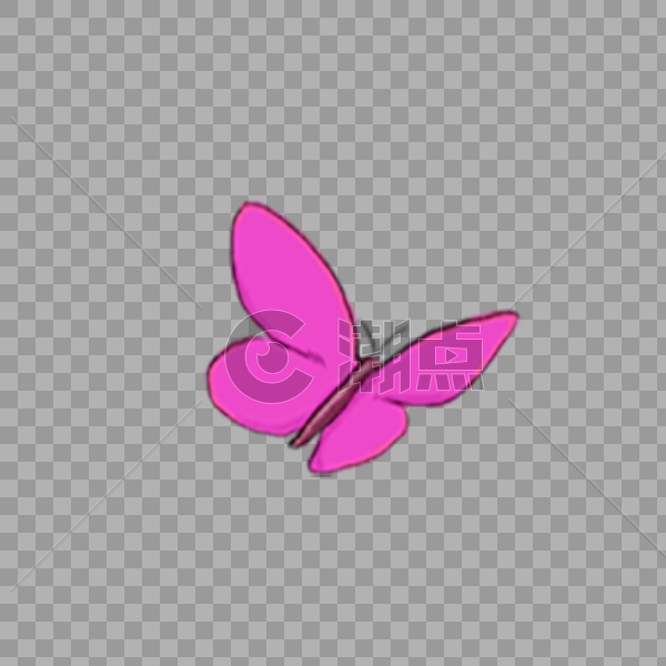粉红色的蝴蝶图片素材免费下载
