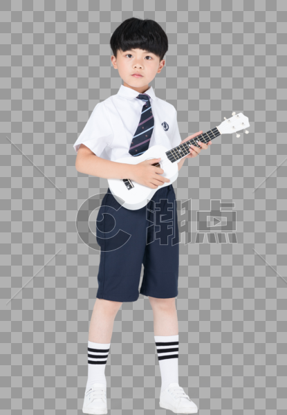 弹吉他的快乐男孩图片素材免费下载