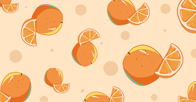 美味水果橙子插画图片素材免费下载