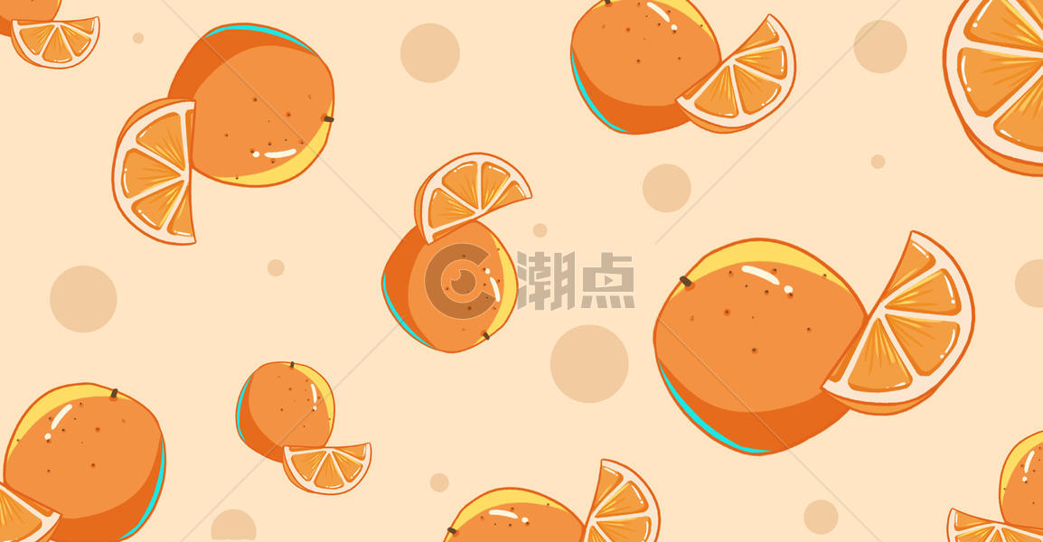 美味水果橙子插画图片素材免费下载