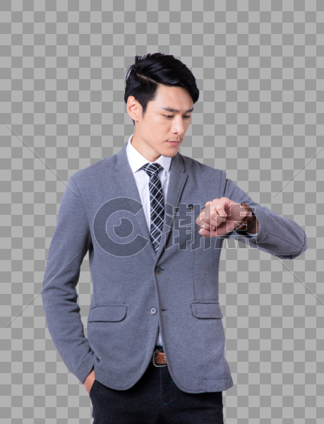 着急焦虑看手表的商务男性设计元素2795*3648图片素材免费下载-编号62496-潮点视频