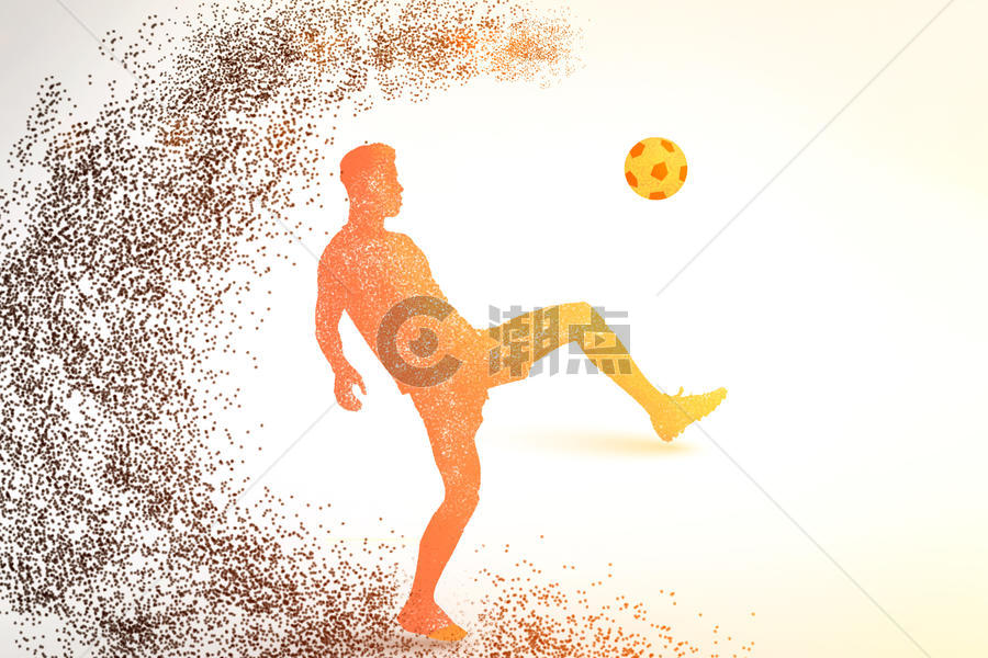 足球运动剪影图图片素材免费下载