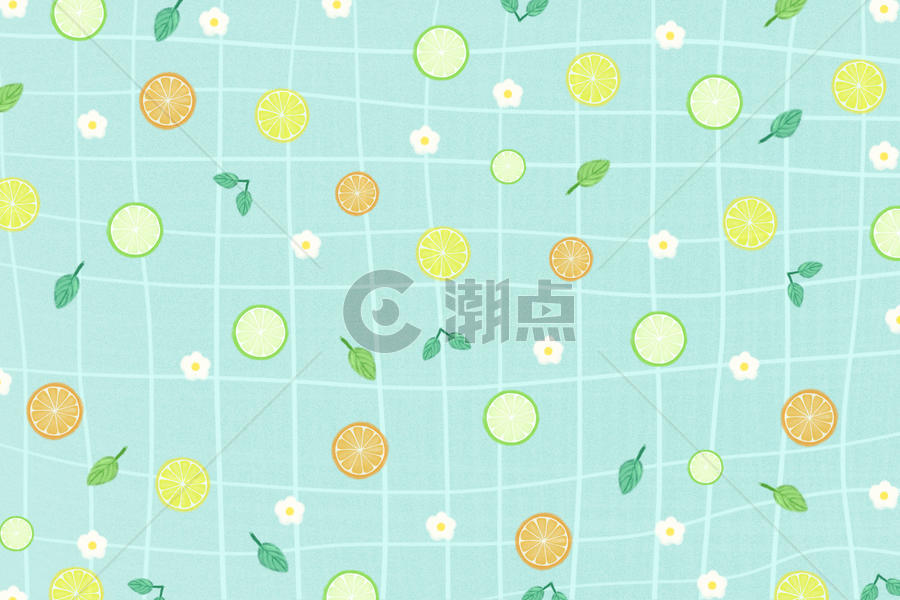 小清新柠檬桌布背景图片素材免费下载