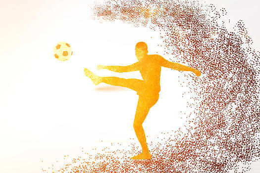 足球运动剪影图片素材免费下载