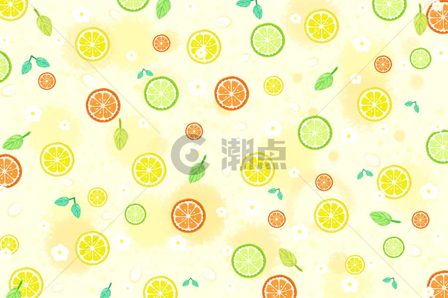 小清新柠檬水果汽水图片素材免费下载