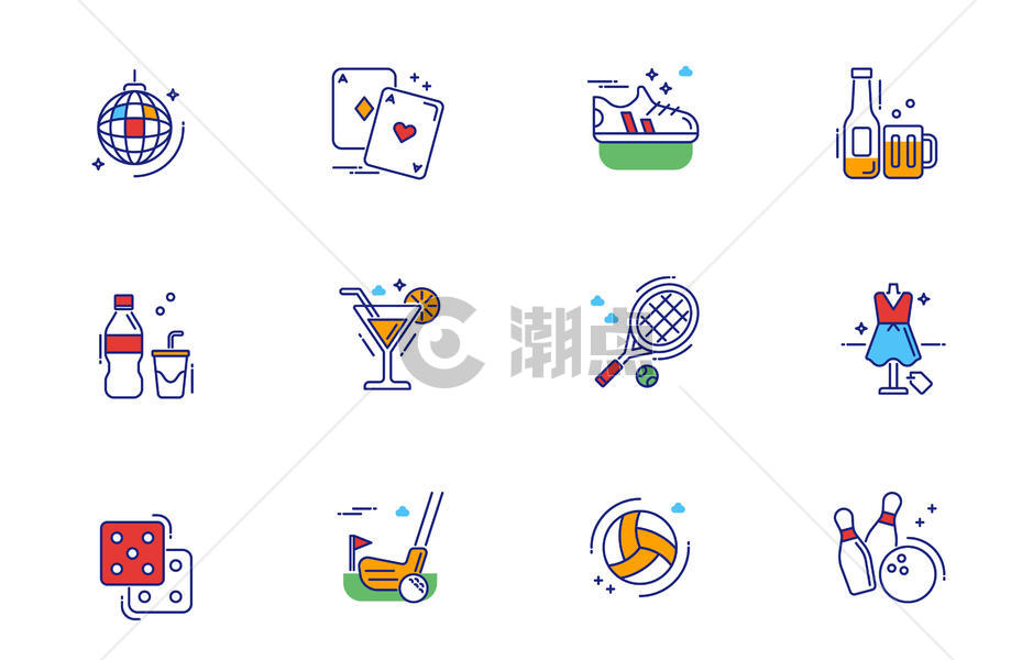 运动娱乐休闲图标icon图片素材免费下载