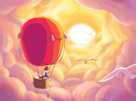 旅行气球图片素材免费下载