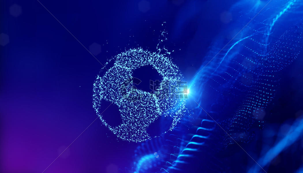 抽象科技足球图片素材免费下载