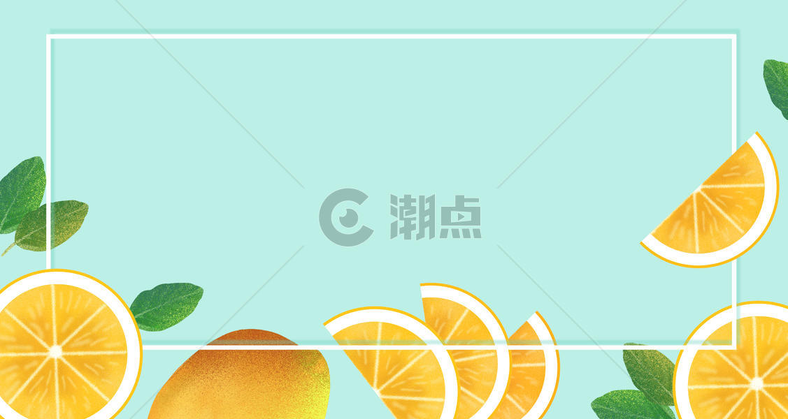 夏日清新柠檬背景图片素材免费下载