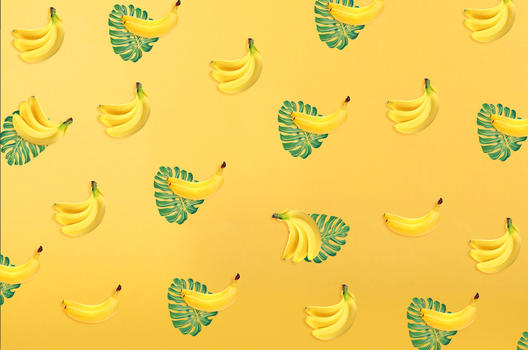香蕉黄色水果壁纸图片素材免费下载