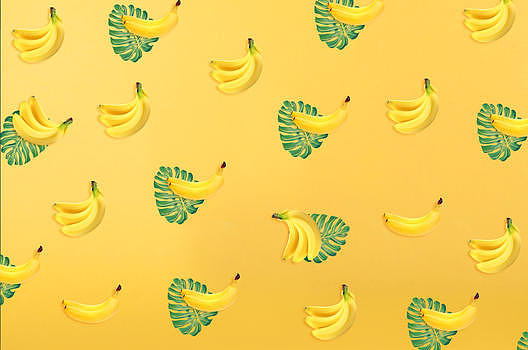 香蕉黄色水果壁纸图片素材免费下载