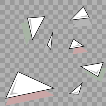 三角漂浮几何图片素材免费下载