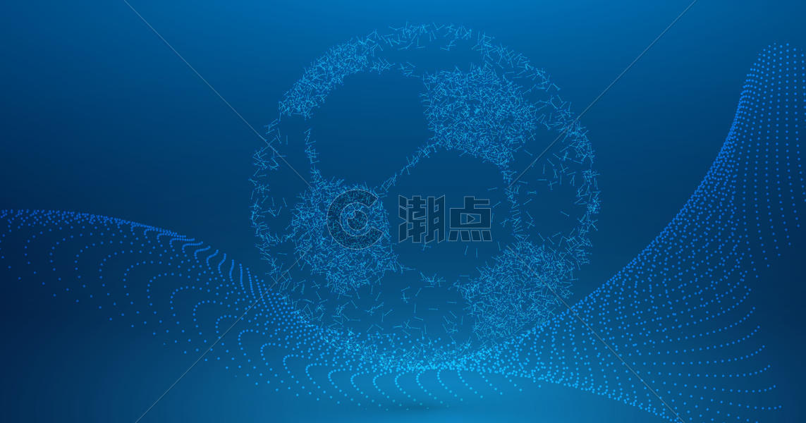 粒子足球背景图片素材免费下载