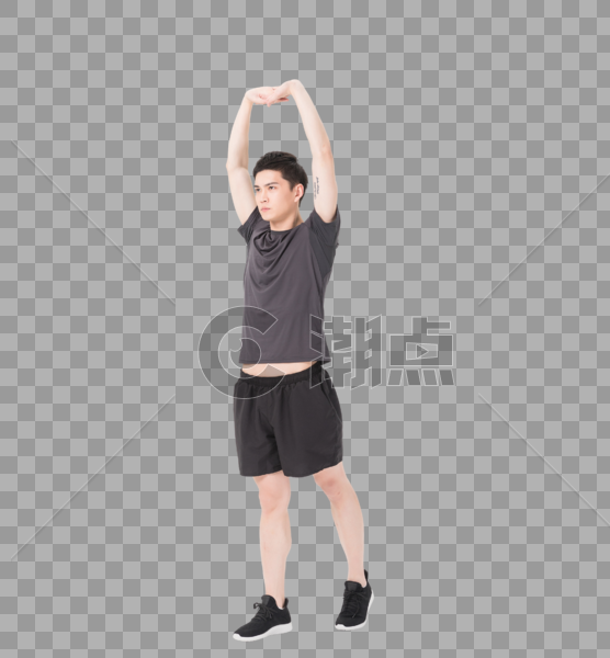 男性健身肢体拉伸热身动作图片素材免费下载