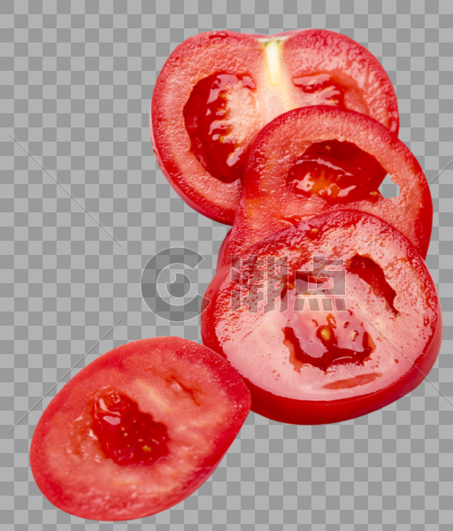 产品实物西红柿片元素图片素材免费下载