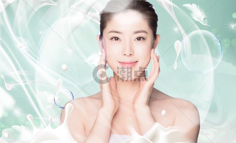 女性清新美容护肤图片素材免费下载
