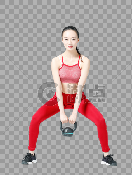 健身女性壶铃力量训练图片图片素材免费下载