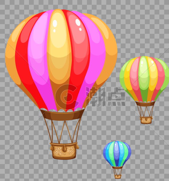 彩色的热气球图片素材免费下载