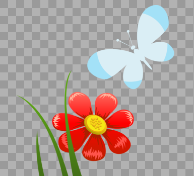 植物蝴蝶图片素材免费下载