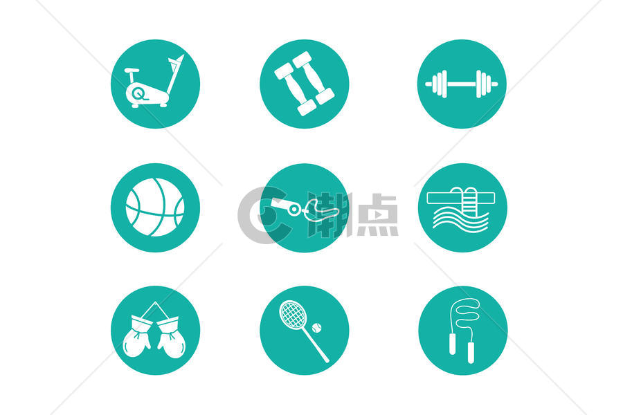 运动健身图标图片素材免费下载
