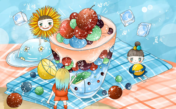 夏日甜品图片素材免费下载