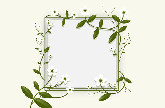 婚礼花框背景图片素材免费下载