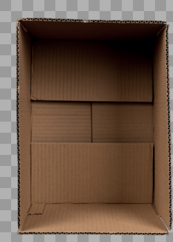 竖立的纸质包装箱免抠图元素图片素材免费下载