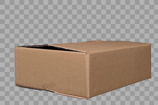 扁平纸质包装箱免抠图元素图片素材免费下载