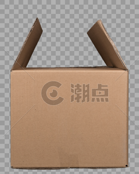 中号瓦楞纸包装箱免抠图元素图片素材免费下载