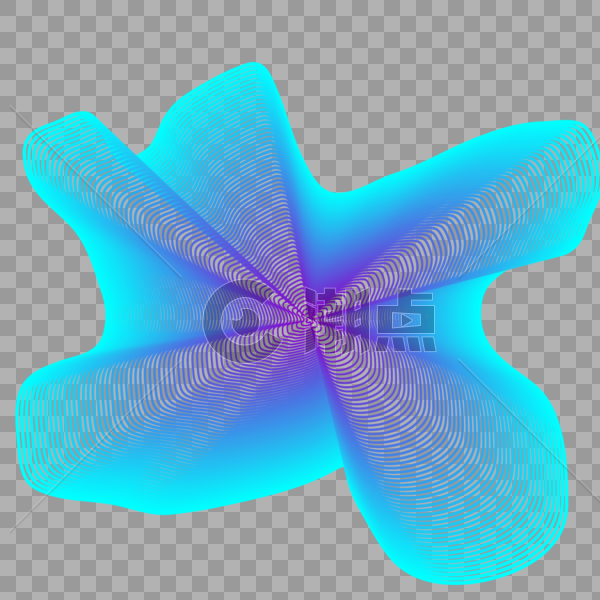 紫色蓝色抽象线条几何流体渐变图片素材免费下载