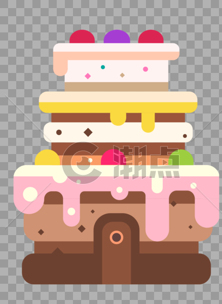 蛋糕房子图片素材免费下载