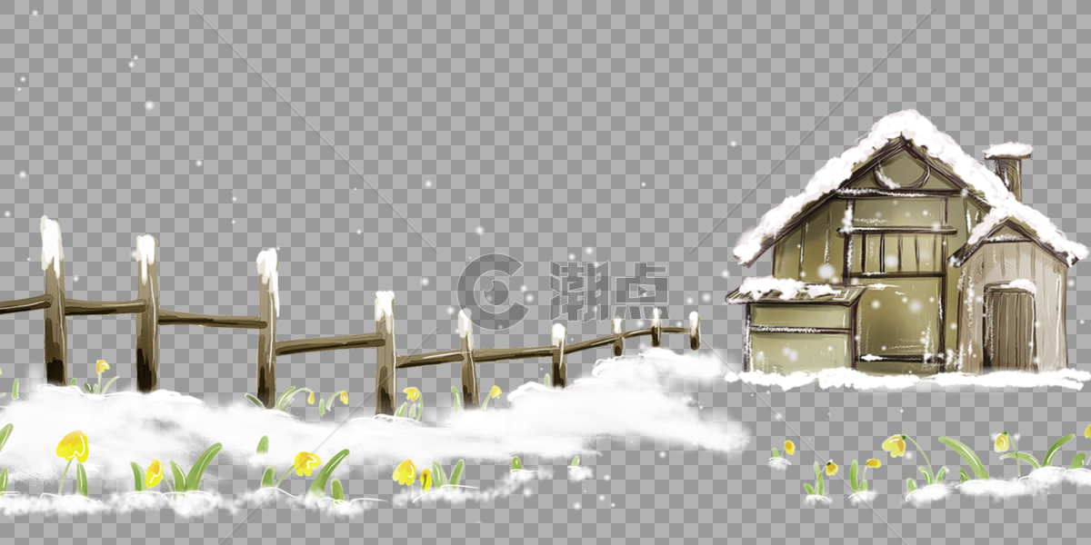 雪房子图片素材免费下载
