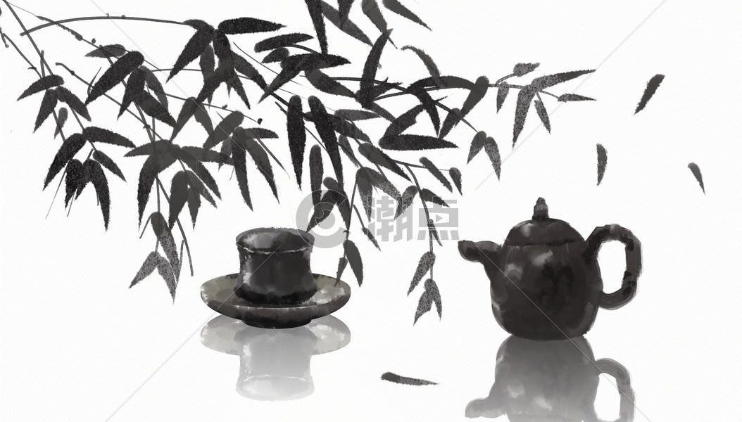 中国风水墨茶图片素材免费下载