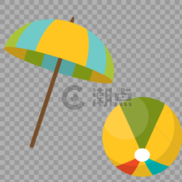太阳伞 排球图片素材免费下载