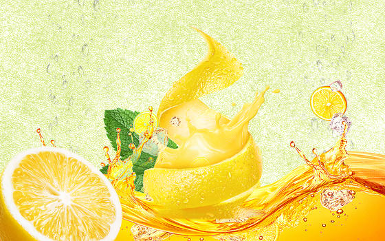 创意橙汁夏日水果图片素材免费下载