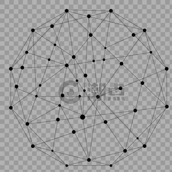 科技网络线条球图片素材免费下载