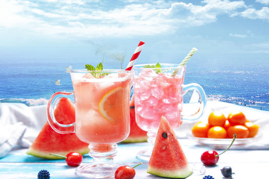 夏季饮料背景图片素材免费下载