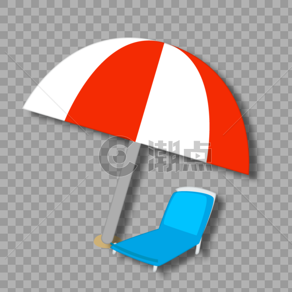 遮阳伞 躺椅图片素材免费下载