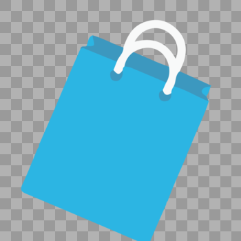 蓝色的购物袋图片素材免费下载