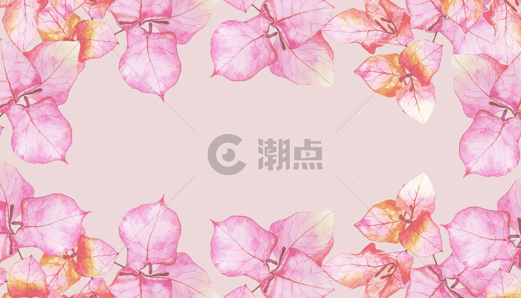 水彩花朵背景图片素材免费下载
