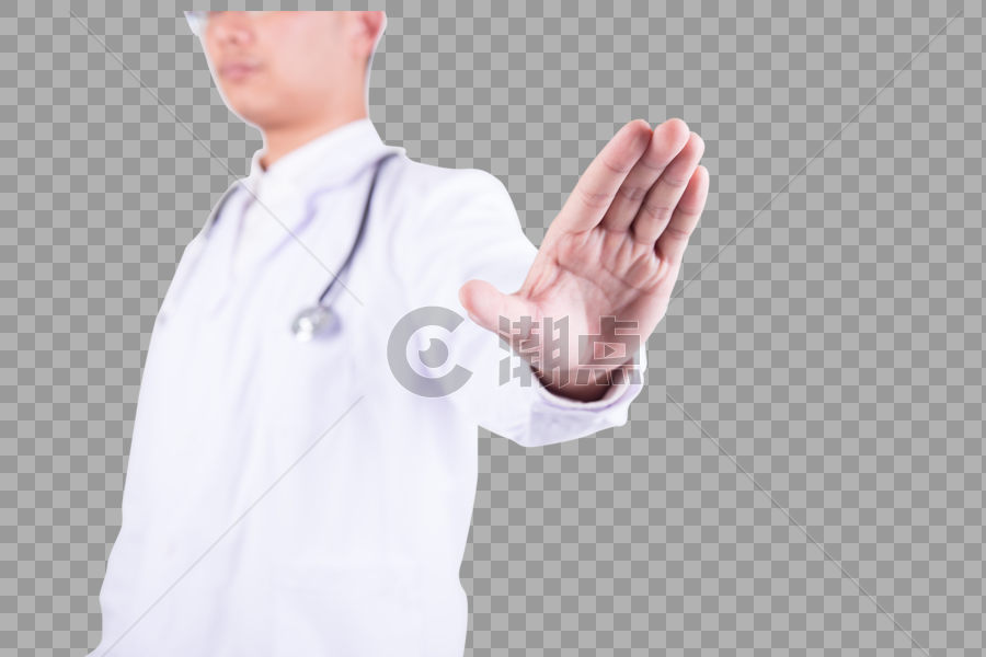 穿白大褂的医生的手部动作特写图片图片素材免费下载