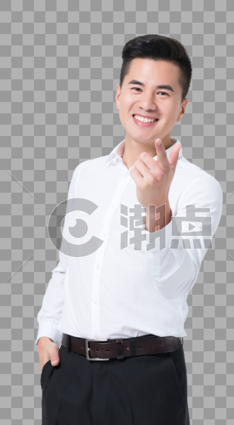 商务男性形象大拇指点赞图片素材免费下载