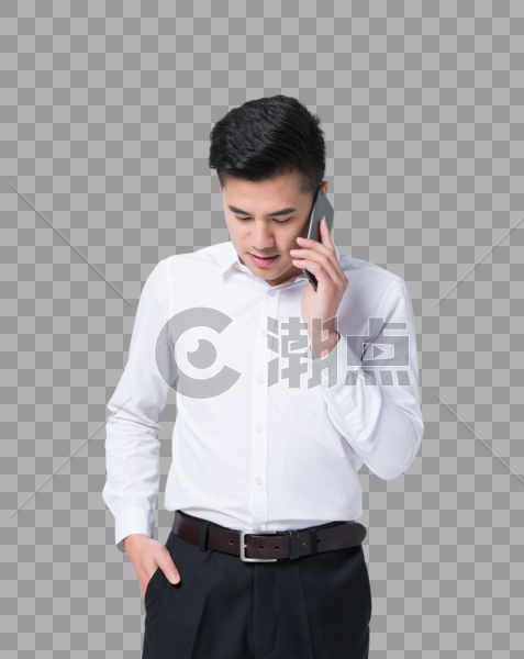 商务男士站着用手机打电话图片图片素材免费下载